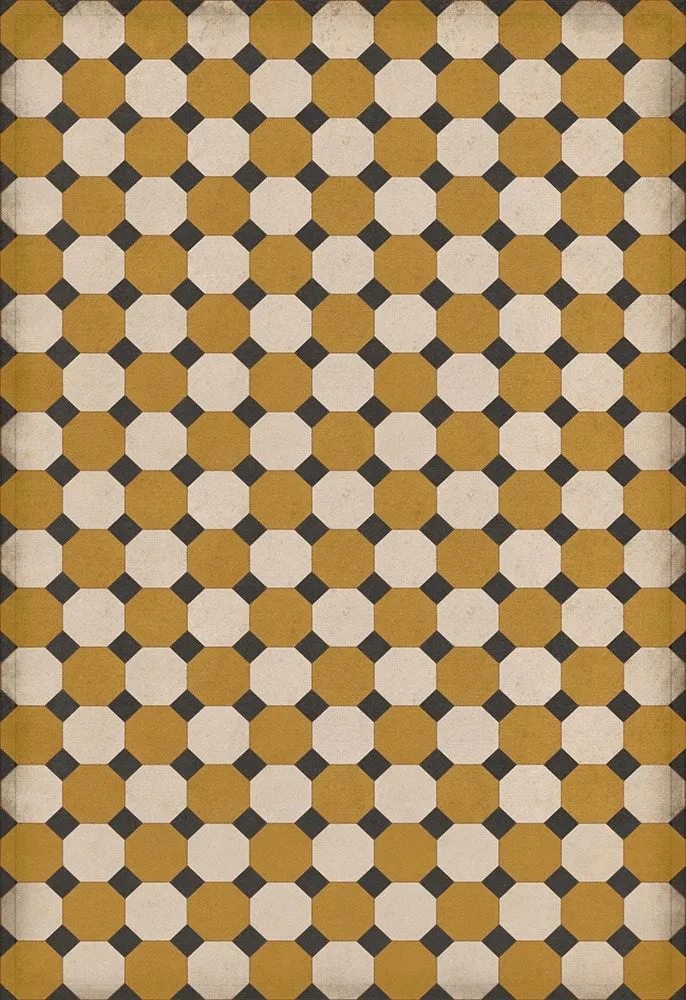 Williamsburg Octagons "Jefferson" Vinyl Floorcloth - Spicher & Co.