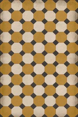 Williamsburg Octagons "Jefferson" Vinyl Floorcloth - Spicher & Co.