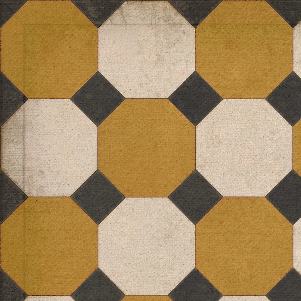 Williamsburg Octagons "Jefferson" Vinyl Floorcloth - Spicher & Co.