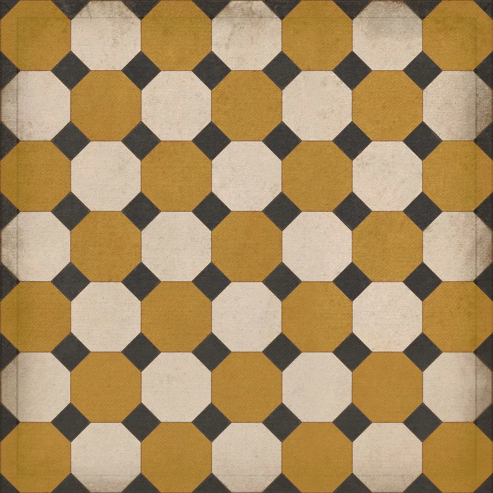 Williamsburg Octagons "Jefferson" Vinyl Floorcloth - Spicher & Co.