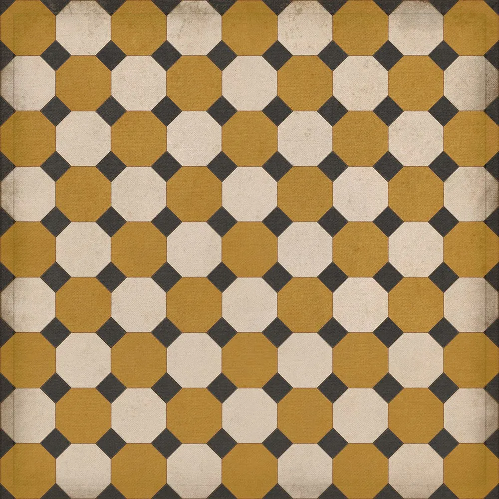 Williamsburg Octagons "Jefferson" Vinyl Floorcloth - Spicher & Co.