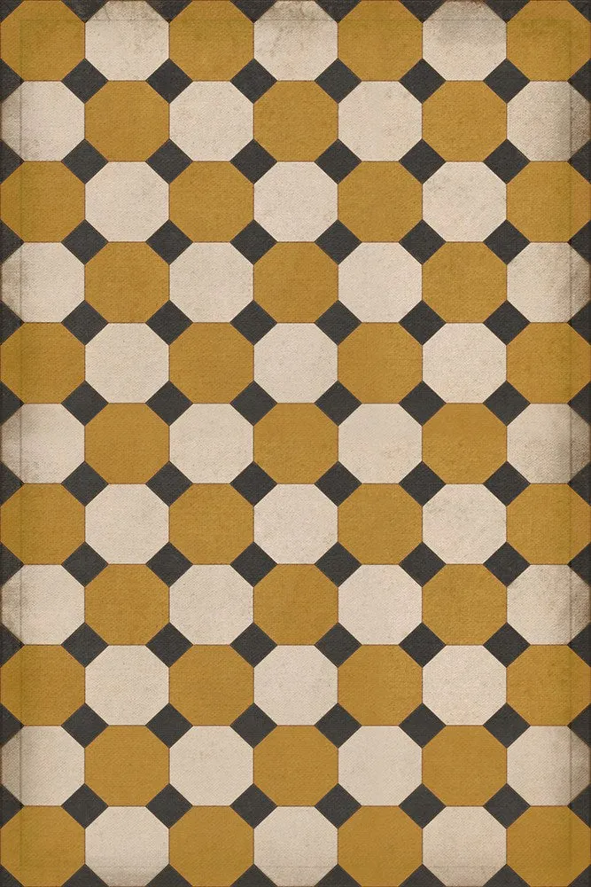 Williamsburg Octagons "Jefferson" Vinyl Floorcloth - Spicher & Co.