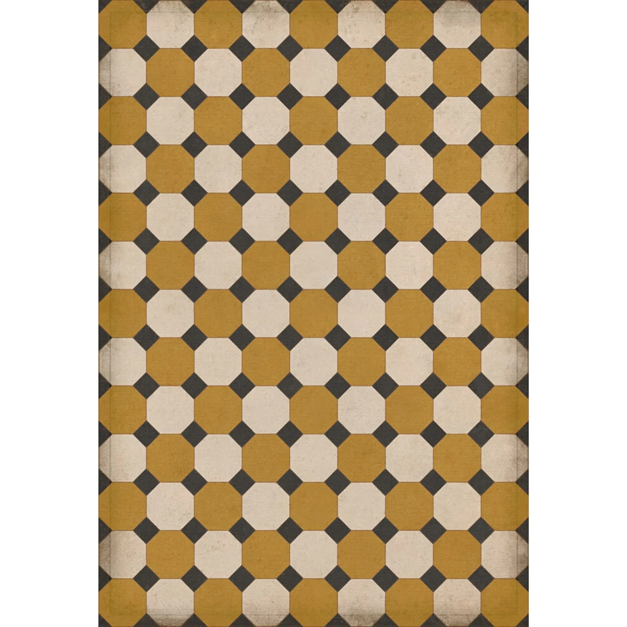 Williamsburg Octagons "Jefferson" Vinyl Floorcloth - Spicher & Co.