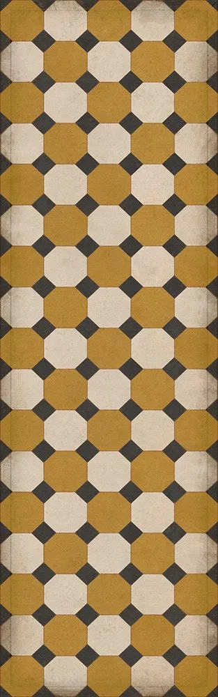 Williamsburg Octagons "Jefferson" Vinyl Floorcloth - Spicher & Co.
