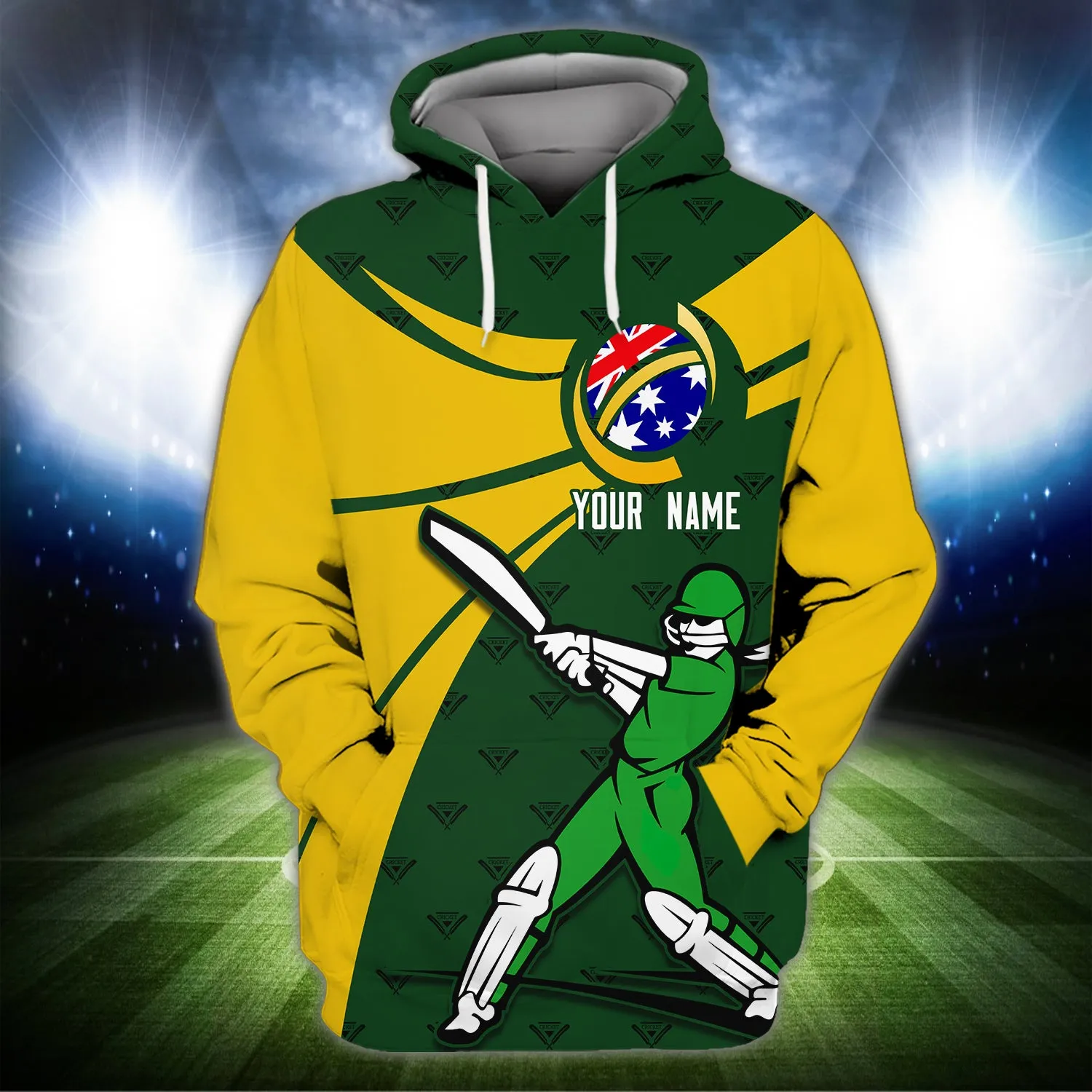 Woman Crickets - Personalized Name 3D Hoodie - Loop - Nt168 - Ct181