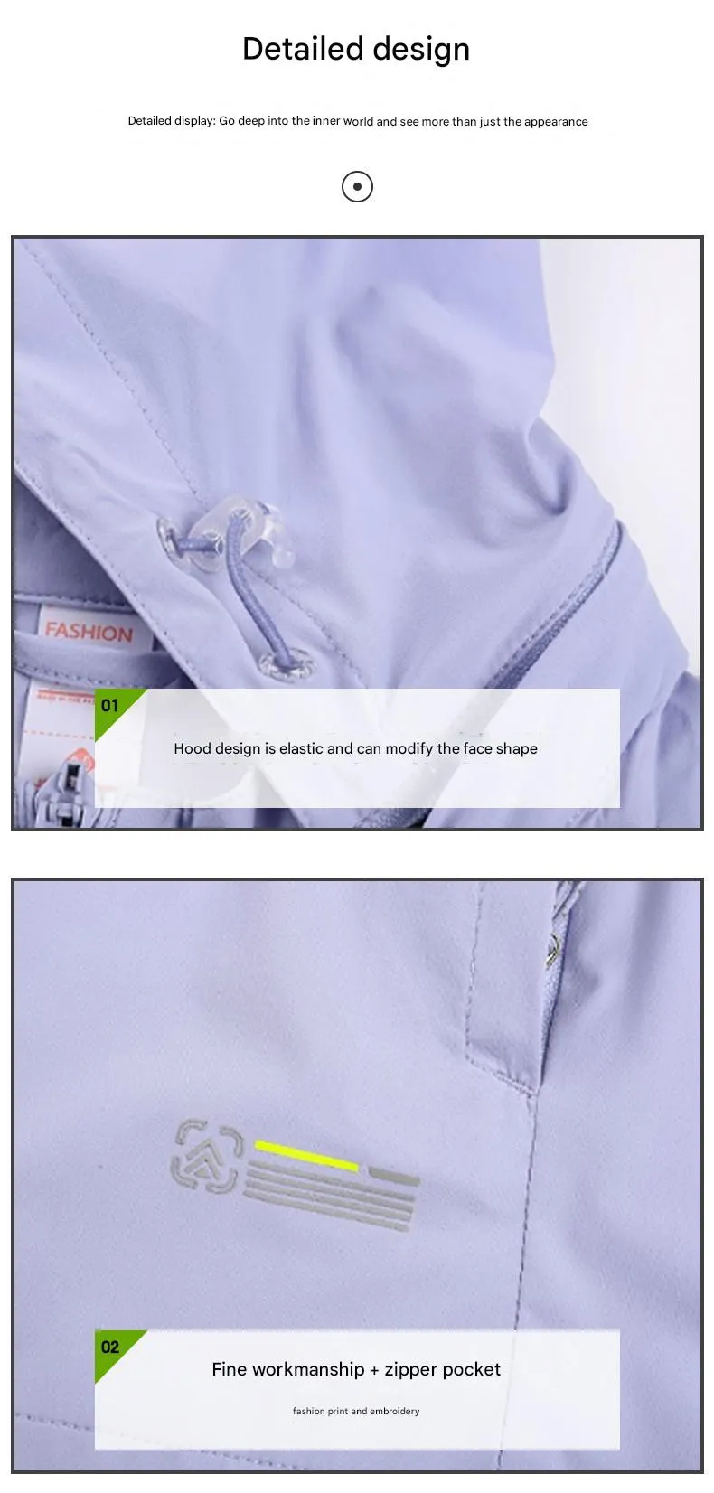Women's Hooded UV UPF100 Sun Protection Jacket