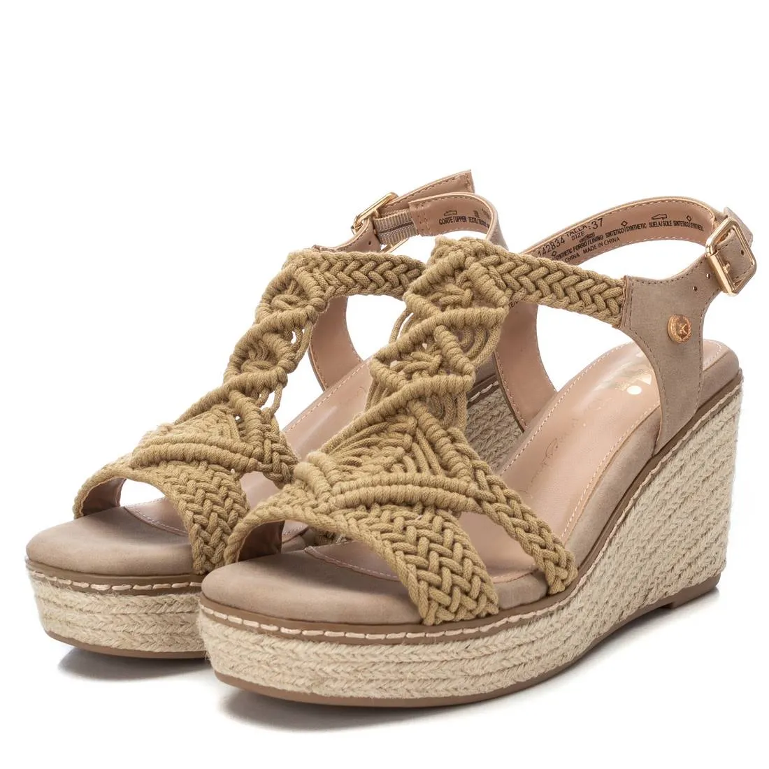 Women's Jute Wedge Sandals By XTI 142834
