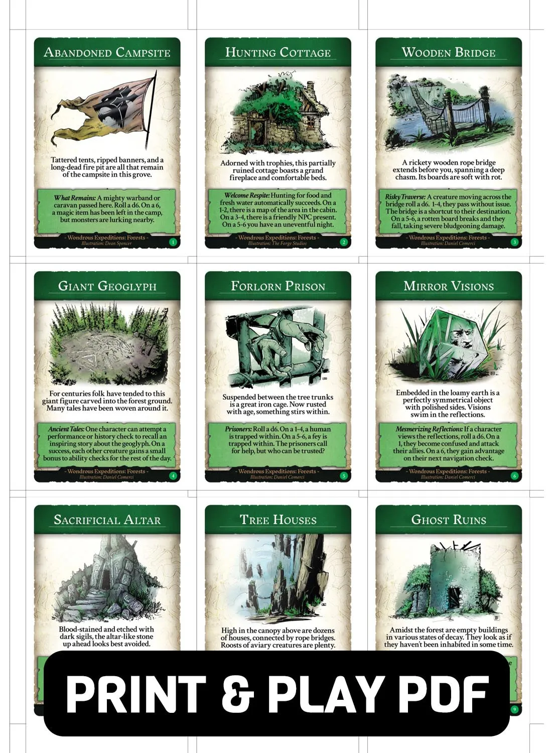 Wondrous Expeditions - Forests Card Deck