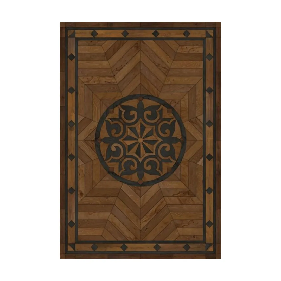 Wood Artisanry - Caledonian - Eye of the Workman VInyl Floorcloth - Spicher & Co.