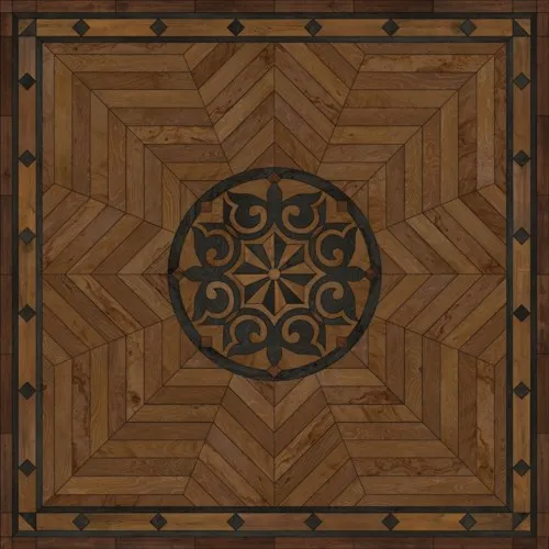Wood Artisanry - Caledonian - Eye of the Workman VInyl Floorcloth - Spicher & Co.