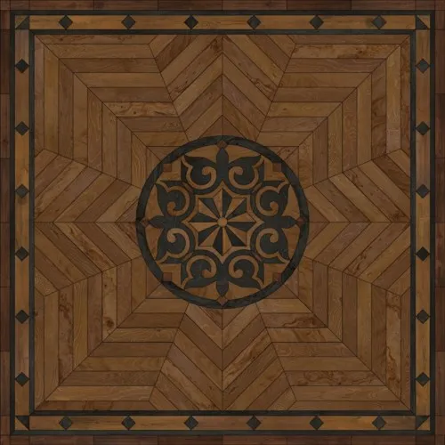Wood Artisanry - Caledonian - Eye of the Workman VInyl Floorcloth - Spicher & Co.