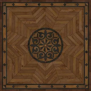 Wood Artisanry - Caledonian - Eye of the Workman VInyl Floorcloth - Spicher & Co.