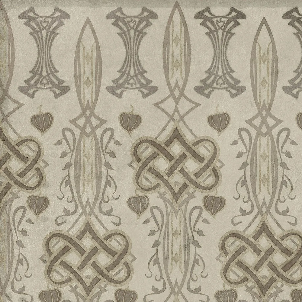 Wood Artisanry Lord Byron "Lines Inscribed Upon a Skull" Vinyl Floorcloth - Spicher & Co.
