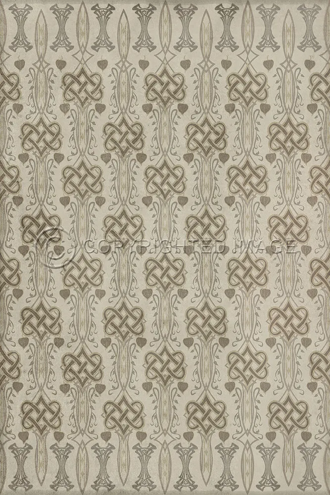 Wood Artisanry Lord Byron "Lines Inscribed Upon a Skull" Vinyl Floorcloth - Spicher & Co.