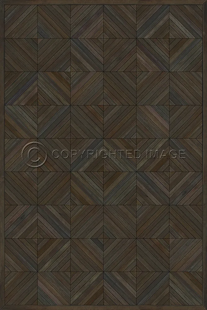 Wood Artisanry School of Thought "So To Speak" Vinyl Floorcloth - Spicher & Co.