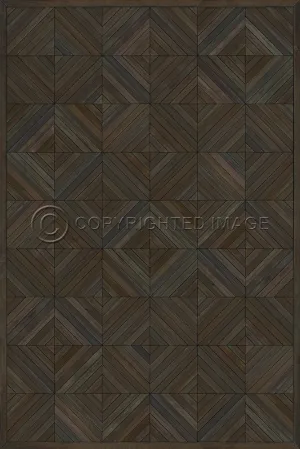 Wood Artisanry School of Thought "So To Speak" Vinyl Floorcloth - Spicher & Co.