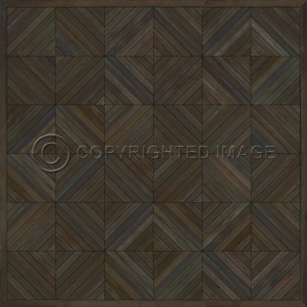 Wood Artisanry School of Thought "So To Speak" Vinyl Floorcloth - Spicher & Co.