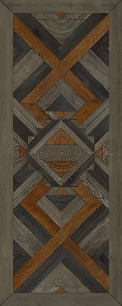 Wood Norwegian Appalachian "In Great Grandeur" Vinyl Floorcloth - Spicher & Co.