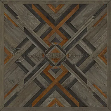 Wood Norwegian Appalachian "In Great Grandeur" Vinyl Floorcloth - Spicher & Co.