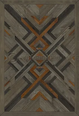Wood Norwegian Appalachian "In Great Grandeur" Vinyl Floorcloth - Spicher & Co.