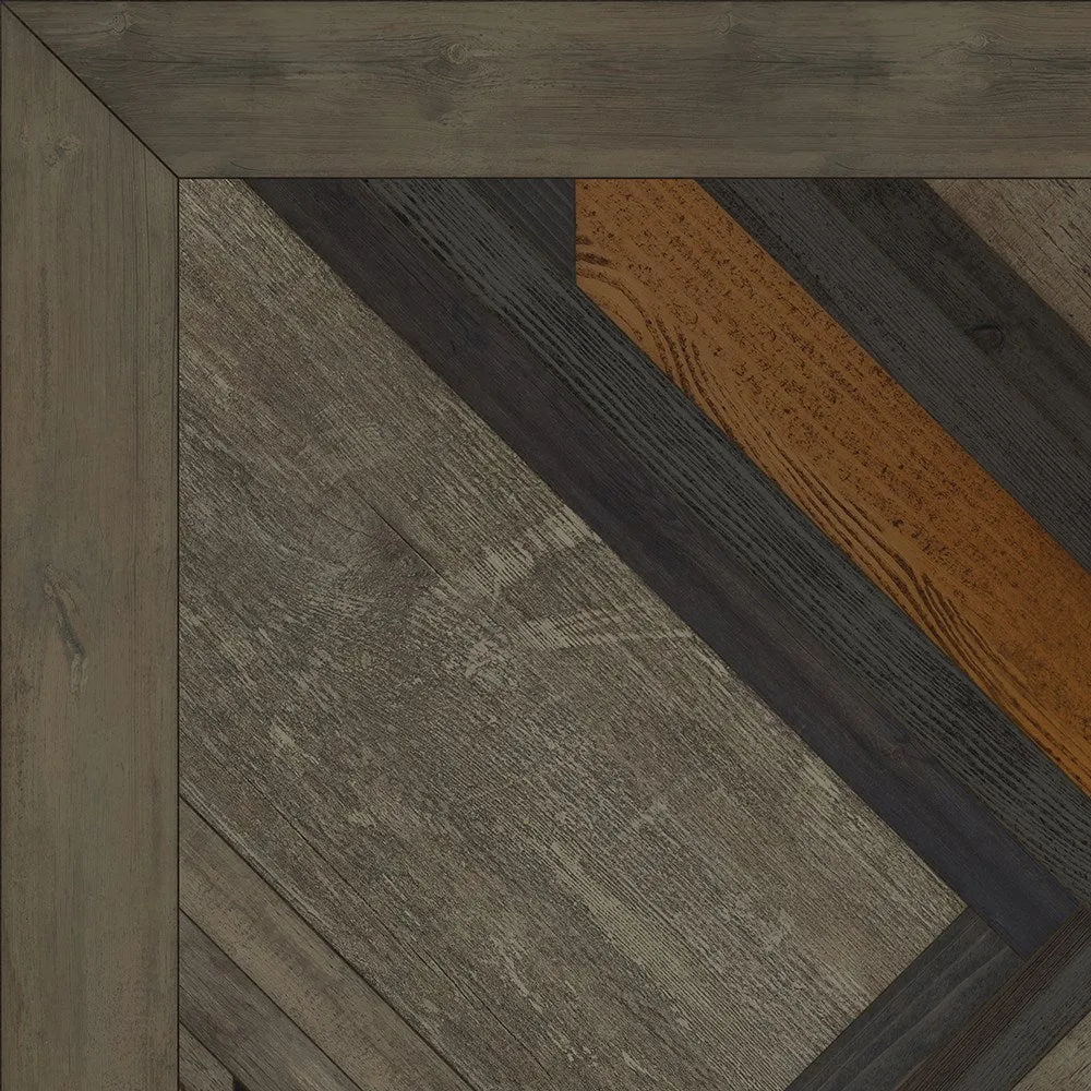 Wood Norwegian Appalachian "In Great Grandeur" Vinyl Floorcloth - Spicher & Co.