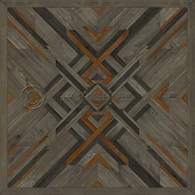 Wood Norwegian Appalachian "In Great Grandeur" Vinyl Floorcloth - Spicher & Co.