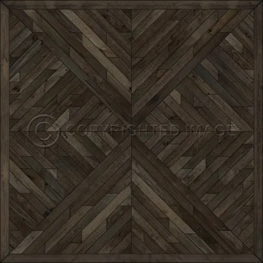 Wood Norwegian Nile "Drenched in Night" Vinyl Floorcloth - Spicher & Co.