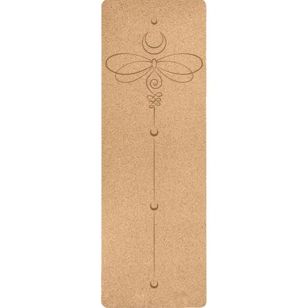 Woowooh Dragonfly Cork Yoga Mat