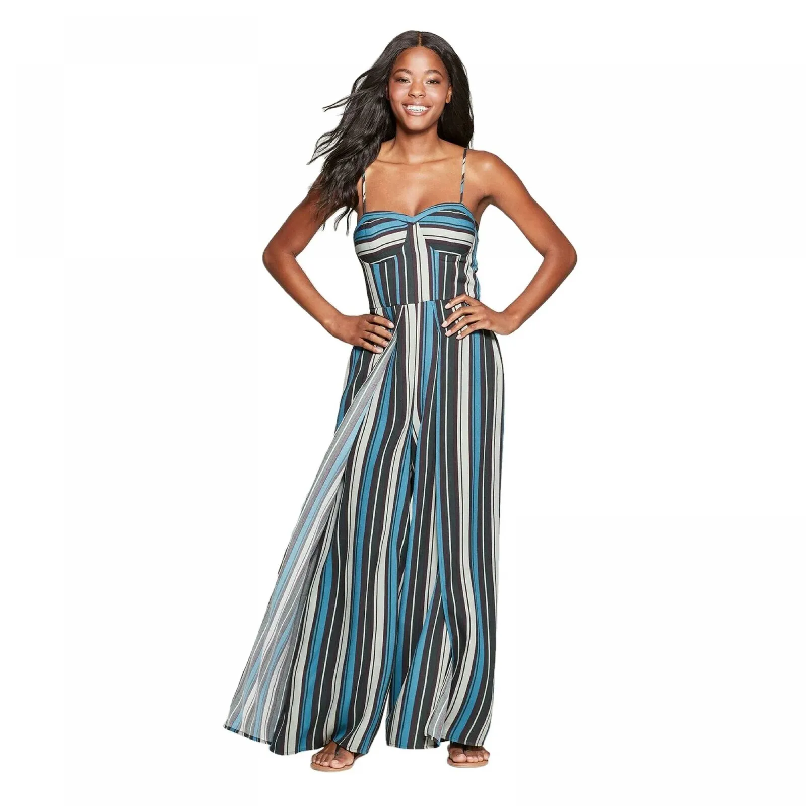 Xhilaration Women's Sweetheart Neck Sleeveless Bra Cup Jumpsuit