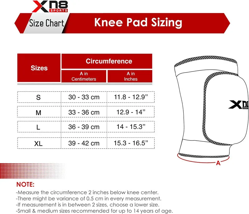 Xn8 Knee Support Foam Pads M3734