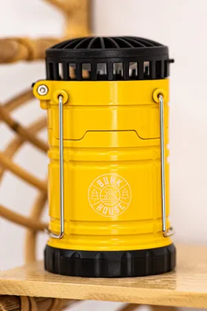 Yellow 2 in 1 Lantern and Fan