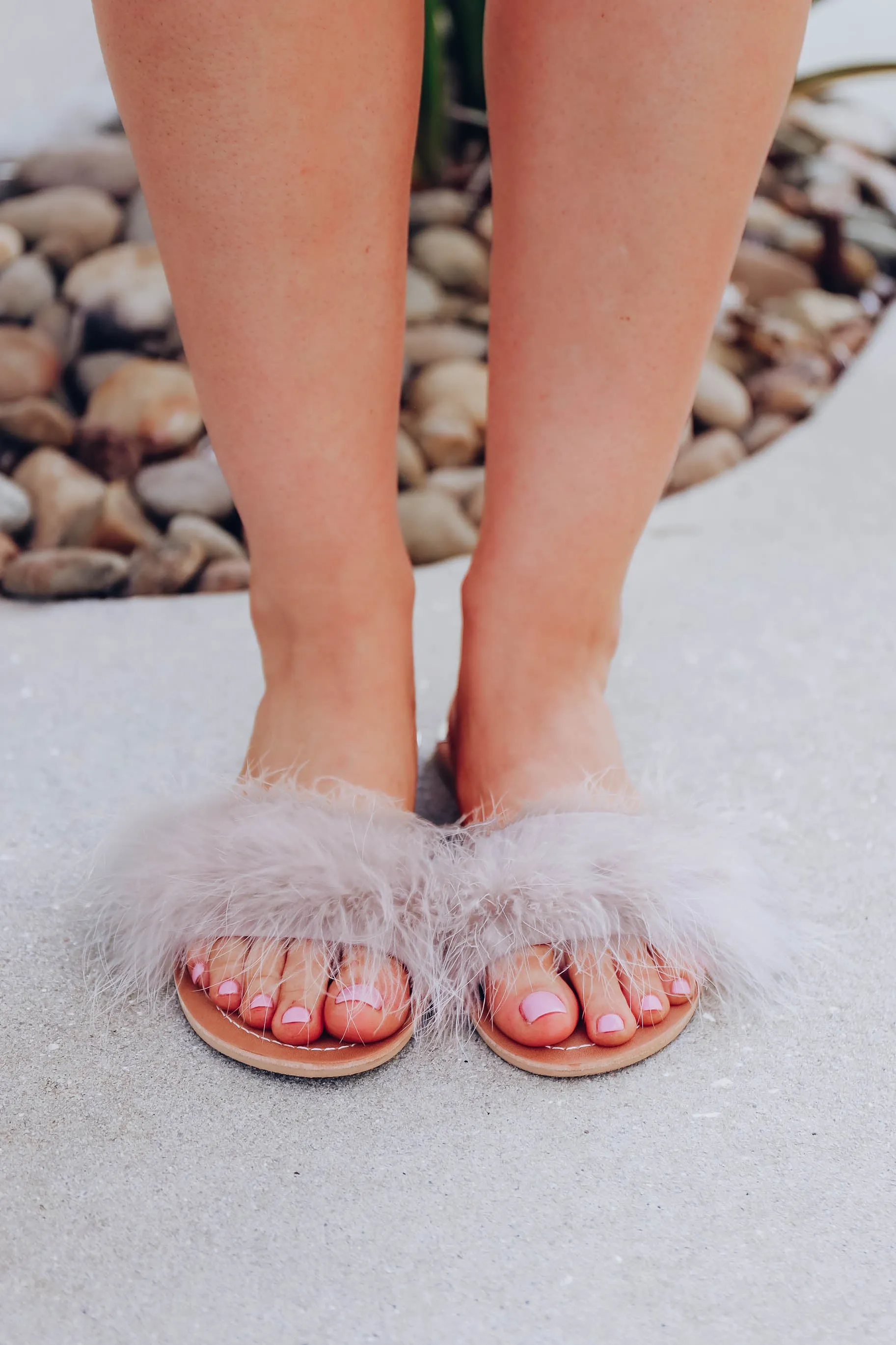 Zoey Slide Sandals by Chinese Laundry - Taupe